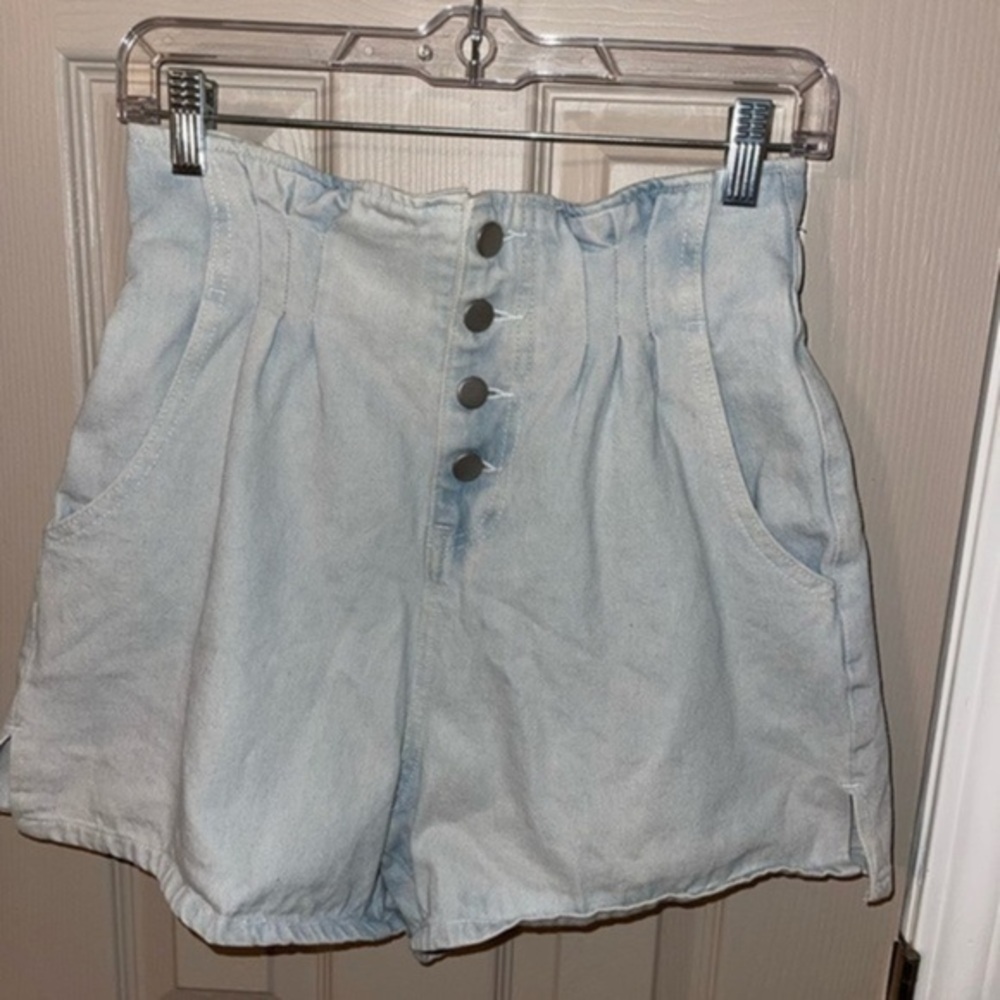 Hayden High-Waist Button Fly Shorts